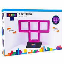 Tetris T-Tetrimino Purple Neon Light