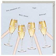 'Well Done! Cheers!' Congratulations Card