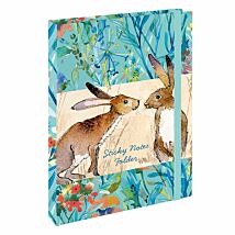 Kissing Hares Sticky Notes Folder
