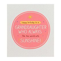 Fills the World with Sunshine Granddaughter Birthday Card