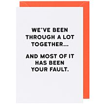 Holy Flaps ‘Fault’ Greetings Card