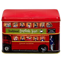 London Bus Tea Tin with 25 English Breakfast Tea Bags