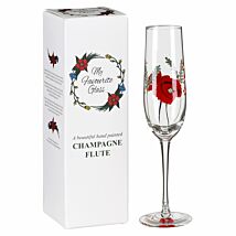 My Favourite Poppy Flute Glass