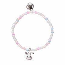 Girls Silver Plated Bunny Bracelet