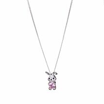Girls Silver Plated Bunny Necklace