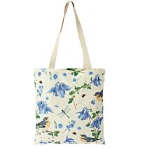 Dragonfly & Birds Floral Tote Bag
