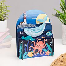 Lighthouse And Sea Creatures 3D Pop Up Card