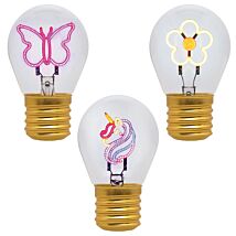 Lightbulb Shaped Table Lamp - Select Design