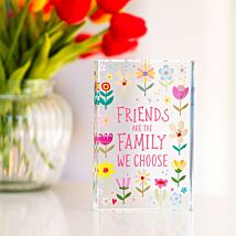 ‘We Choose’ Friends Glass Plaque