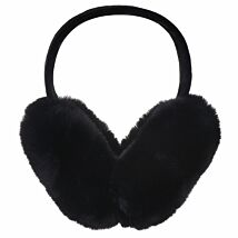 Cozy Black Fluffy Foldable Ear Muffs