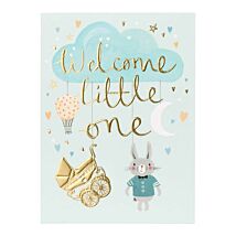 ‘Welcome Little One’ Blue Baby Card