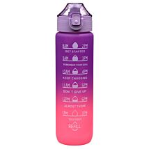Purple & Pink Motivational Water Bottle