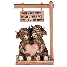Hughie Highland Cow ‘We Have Each Other’ Ornament