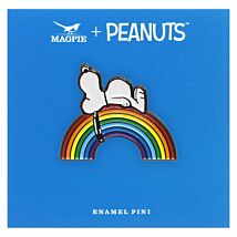 Peanuts Rainbow Snoopy Pin Badge