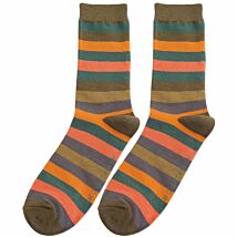 Olive Striped Men’s Bamboo Socks