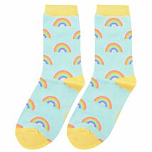 Duck Egg Rainbows Women’s Bamboo Socks