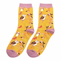 Mustard Woodland Women’s Bamboo Socks