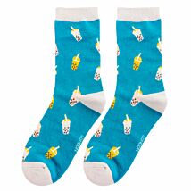 Blue Bubble Tea Women’s Bamboo Socks