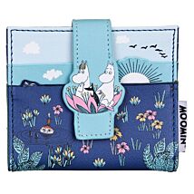Moomin Lotus Folded Card Wallet