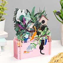 Cats Greetings 3D Pop Up Card