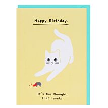Ken the Cat ‘Thought That Counts’ Birthday Card
