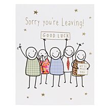 Happy as Larry Sorry You’re Leaving Card