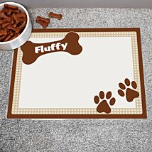 Personalised Brown Dotty Dog Placemat