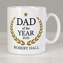 Personalised Dad of the Year Mug