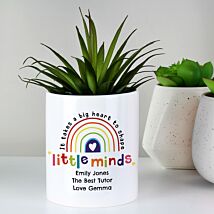 Personalised Teacher ‘Little Minds’ Ceramic Storage Pot
