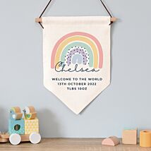 Personalised ‘Rainbow’ Hanging Banner