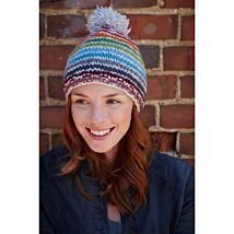 Hoxton Stripe Bobble Beanie Hat