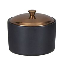 Hygge 141g Bergamot & Mahogony Black Ceramic Soy Candle