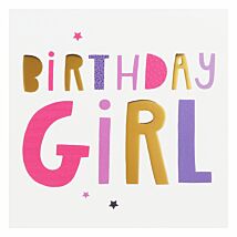 High Five Birthday Girl Birthday Card
