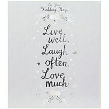 Love & Laughter Wedding Card