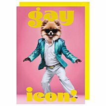 Ark Life Dog Gay Icon Birthday Card