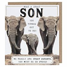 Funny Works Turned Out Great Son Birthday Card