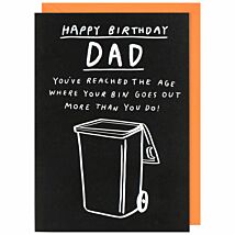 Cuckoo Your Bin Goes Out Dad Birthday Card