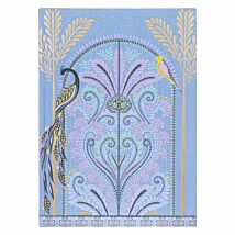 Peacock Filigree A5 Fabric Journal 