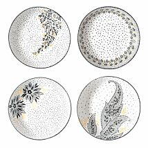 Artisanne Noir Set of Four 8.5 Inch Pasta Bowls