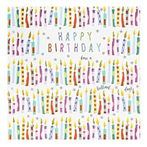 Rainbow Drops ‘Candles’ Birthday Card