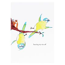 Zeppelinmoon ‘Buzzing Tits’ Greetings Card