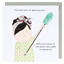 Clean To Music Greetings Card