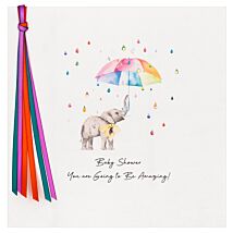 Elephant Baby Shower Greetings Card