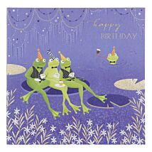 Party Frogs Birthday Card