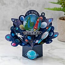 ‘Birthday Space’ 3D Pop Up Card