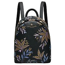 Black Botanic Mini Backpack