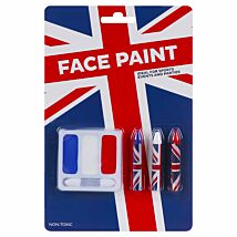 Union Jack Face Paint Set