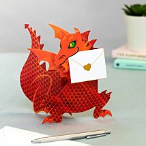 ‘Flame’ Dragon 3D Greetings Card