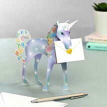 Unicorn 3D Greetings Card