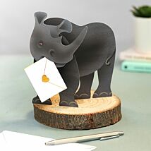 Ronny The Rhino 3D Greetings Card